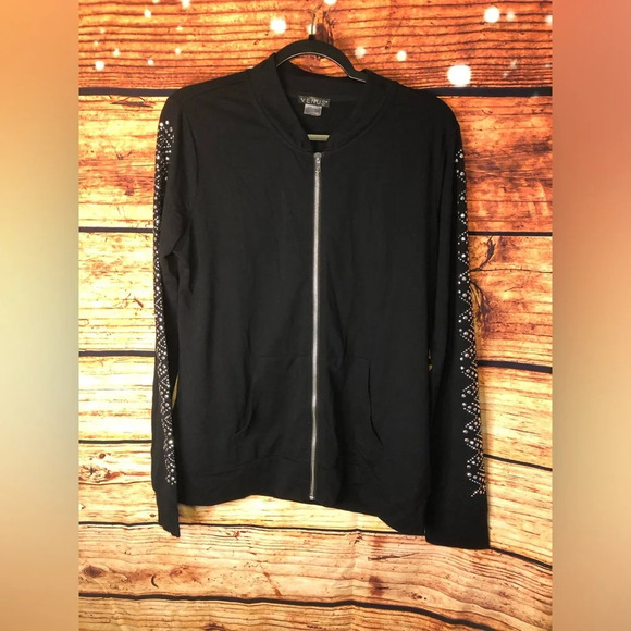 VENUS Black Zip up Jacket - Picture 5 of 12